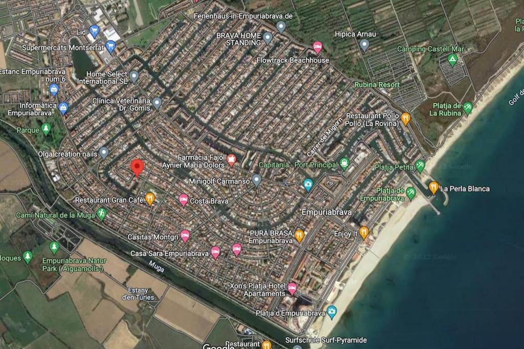 Lindo Apartamento Con Vistas Al Puerto Mistral Empuriabrava Exteriér fotografie